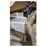 pallet of white cabinets