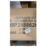 Polibi White Queen Over Queen Bunk Bed with Ladder and Trundle