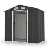 Karl home 6 ft. W x 4 ft. D Metal Garden Storage Shed with Sliding Door (24 sq. ft. )