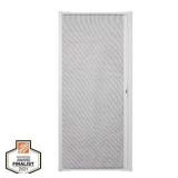 Andersen 36 in. x 80 in. LuminAire White for Single Entry Door 32 in.-36 in. Universal Handed Aluminum Retractable Screen Door