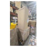 3 unfinished cabinets