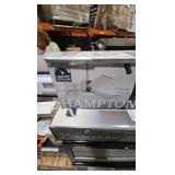 Hampton Bay Castlegate 44 in. Integrated LED Indoor Silver Ceiling Fan with 3 Reversible Blades, Light Kit and Remote Control