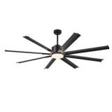 72 in.Aluminum  Outdoor Ceiling Fan with Light Remote for Patio Living Room
