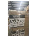 (20) Monument 673776 4-Light White Rectangular Flushmount