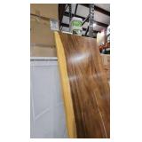 Hampton Bay 8 ft. L x 25 in. D Finished Saman Solid Wood Butcher Block Countertop in with Live Edge