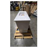 Home Decorators Collection Doveton 48 in. Single Sink Freestanding White Bath Vanity with White Engineered Marble Top (Assembled)