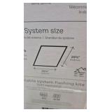 VELUX 22-1/2 in. x 22-1/2 in. Fixed Curb Mount Skylight with Laminated Low-E3 Glass, White Solar Powered Room Darkening Shade