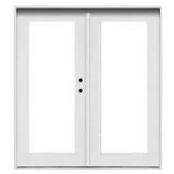 MP Doors 72 in. x 80 in. White Universal Inswing Premium Fiberglass LOE Glass Hinged Patio Door
