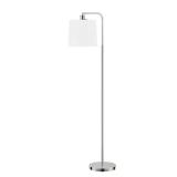 Auburn 56 in. Nickel Floor Lamp with Shade