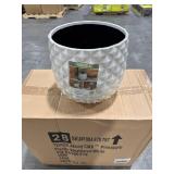 Pineapple Planter 14 qt Resin Weathered White (Pac