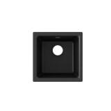 Quartz Black 15.75" Single Bowl Sink
