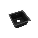Quartz Black 15.75" Single Bowl Sink