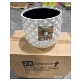Pineapple Planter 14 qt Resin Weathered White (Pac