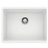 PRECIS 24" Undermount Granite Sink, White