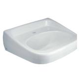 Wall Hung Bathroom Sink in White