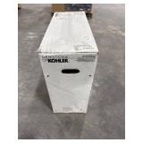Veer 21 in. Vitreous China Pedestal Sink White