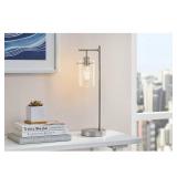 Regan 20" Brushed Nickel Table Lamp with Shade