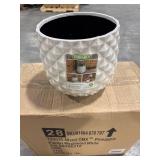 Pineapple Planter 14 qt Resin Weathered White (Pac