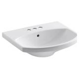 KOHLER Cimarron White Pedestal Sink Top