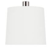 Auburn 56 in. Nickel Floor Lamp with Shade