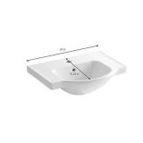 Veer 24 in Vitreous China Pedestal Sink