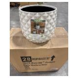 Pineapple Planter 14 qt Resin Weathered White (Pac