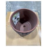 Griffy Small 2 qt. Blue Ceramic Indoor Pot (Pack o