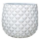 Pineapple Planter 14 qt Resin Weathered White (Pac