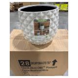 Pineapple Planter 14 qt Resin Weathered White (Pac