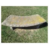 3 Cement outdoor chairs approx. 5
