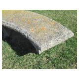 3 Cement outdoor chairs approx. 5