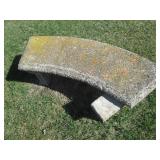 3 Cement outdoor chairs approx. 5