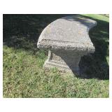 3 Cement outdoor chairs approx. 5