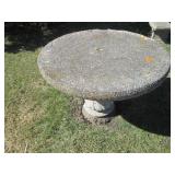 Cement outdoor garden table...