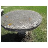 Cement outdoor garden table...