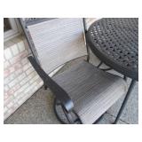 Lightweight metal Black Round patio...