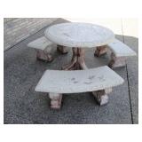 Extremely heavy Painted Cement roun...
