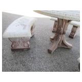 Extremely heavy Painted Cement roun...