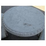 Extremely heavy Painted Cement roun...