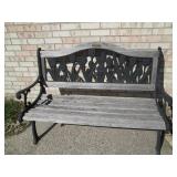 2 Park benches, nice heavy metal fr...