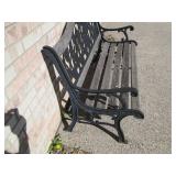 2 Park benches, nice heavy metal fr...
