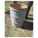 Burn barrel with heart shaped vents...