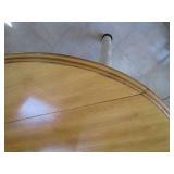 Wood top table, top is 42" across...