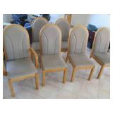 2 Captains chairs and 4 matching ch...
