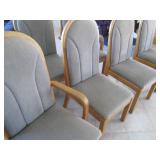 2 Captains chairs and 4 matching ch...