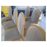 2 Captains chairs and 4 matching ch...