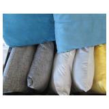 Huge lot of pillows, many nice styl...