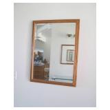 2 Wood framed mirrors 24 x 32"...