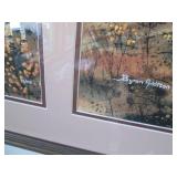 Signed and numbered prints, frame m...