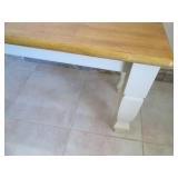 Wood bench, top measures 41 x 14"...